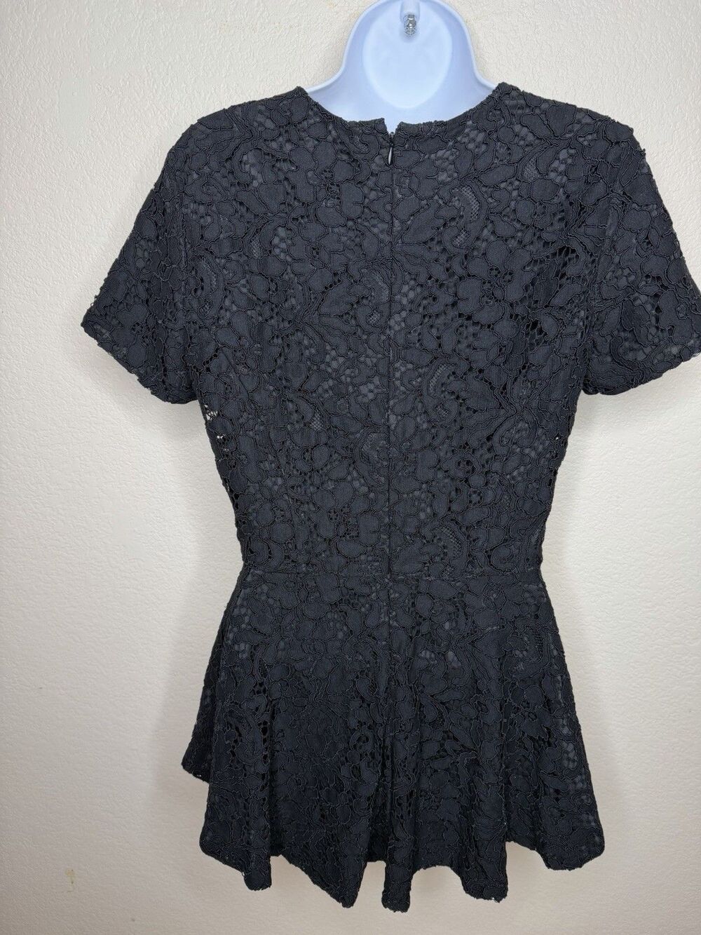 SACHIN + BABI NEW NWT Lace Peplum TopBlack Sz S zip Lined Classic - Picture 8 of 11
